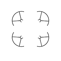 Защита пропеллеров DJI Propeller Guards for Tello (Part3) 